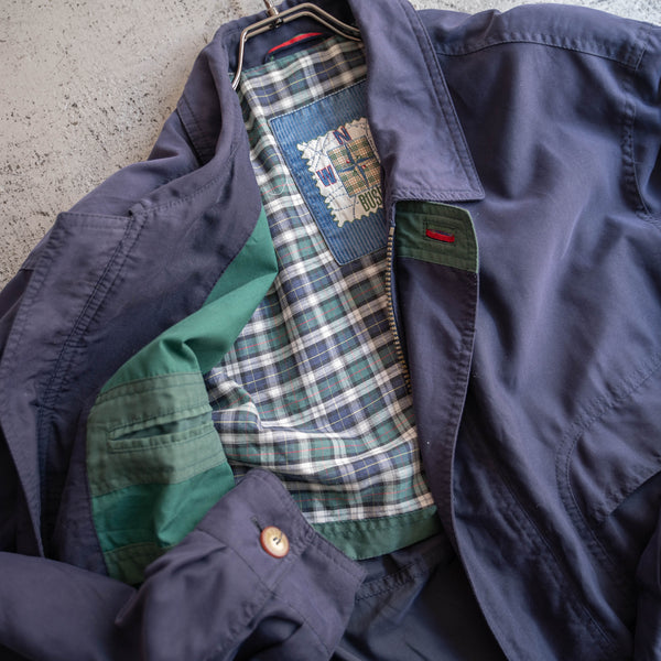 1990s navy casual short blouson