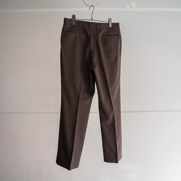 1990s Japan vintage brown HBT wool slacks