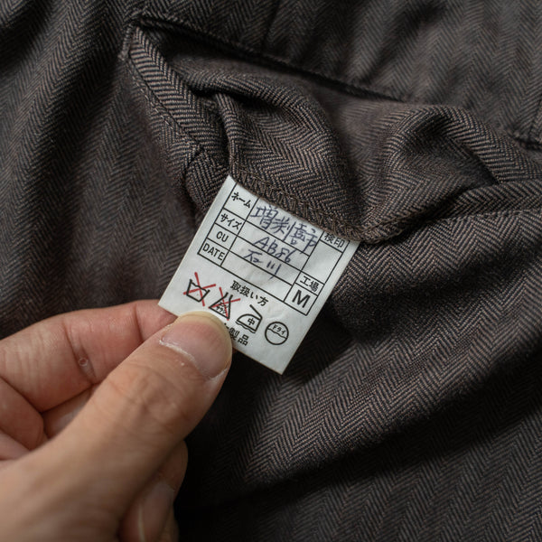 1990s Japan vintage brown HBT wool slacks
