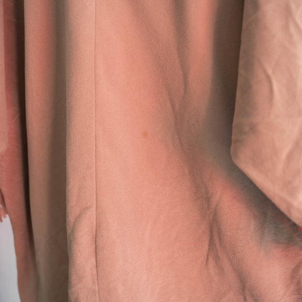 1990-00s brown fake suede ethnic smock jacket -3