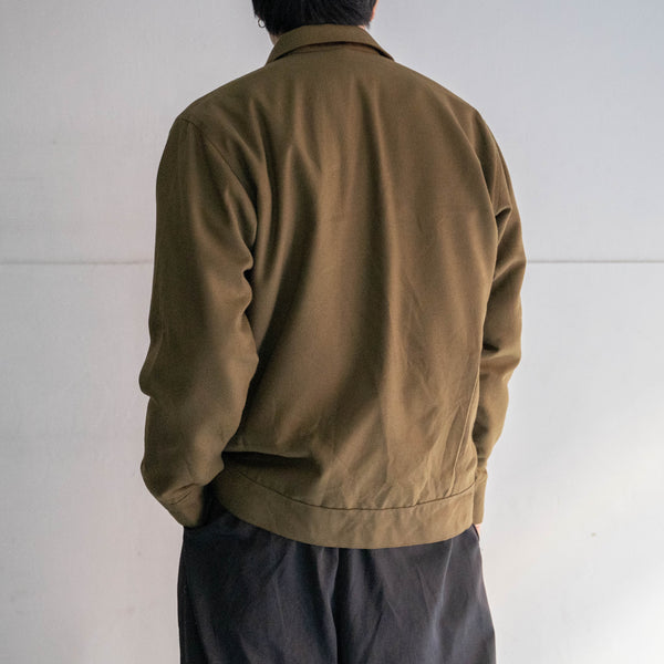 around 1980s Europe brown short length work jacket 'dead stock'