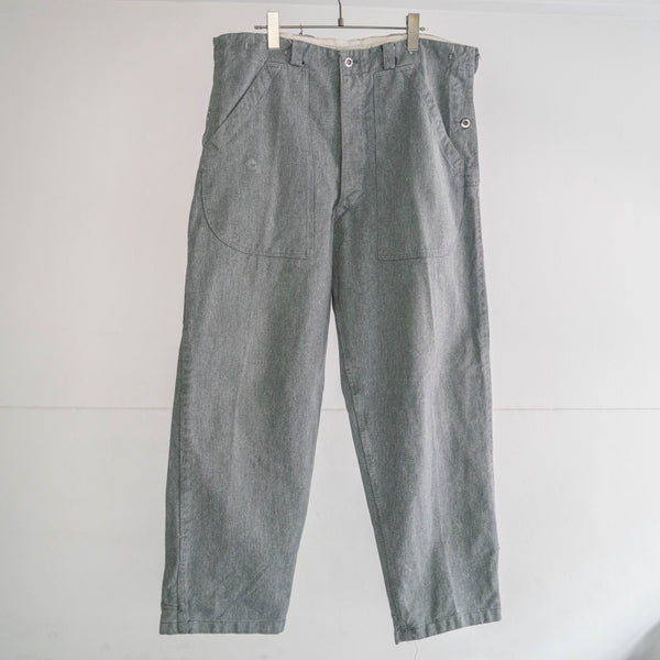 1950-60s Swiss military denim work pants