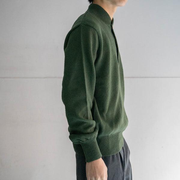 1990s Italy green pullover knit 'dead stock'