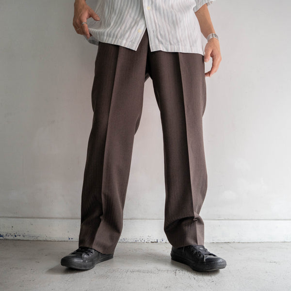1990s Japan vintage brown HBT wool slacks