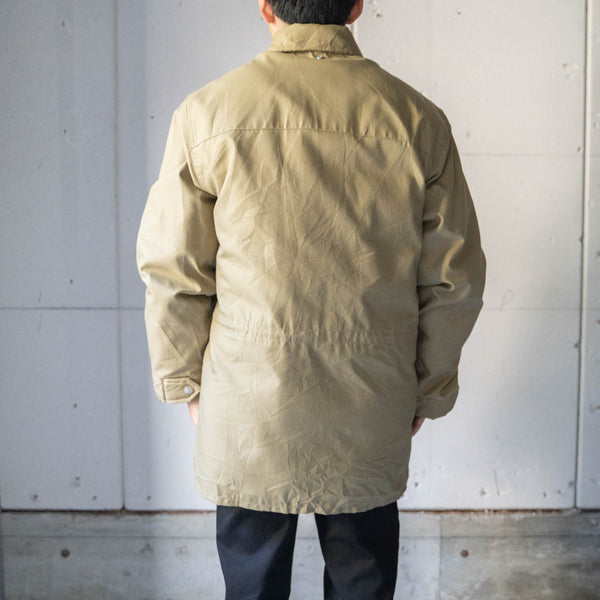 1990s Canada beige color nylon jacket - with down liner-