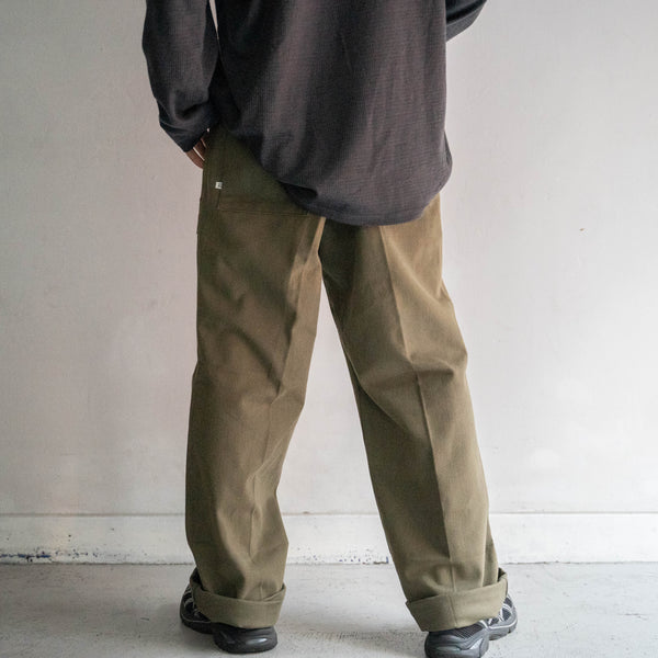 1980s Europe beige hunting pants -big front pockets- 'dead stock'