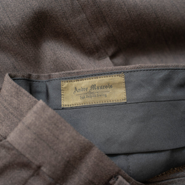 1990s Japan vintage dark brown chambray slacks