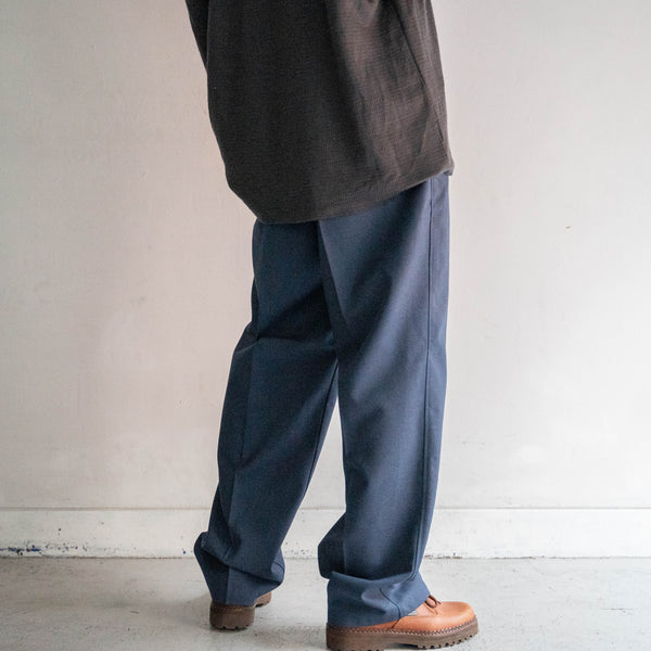 around 1980s Japan vintage dark blue work pants -strange pocket- 'dead stock'