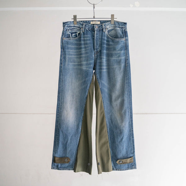Levi's denim × Europe military docking wide pants