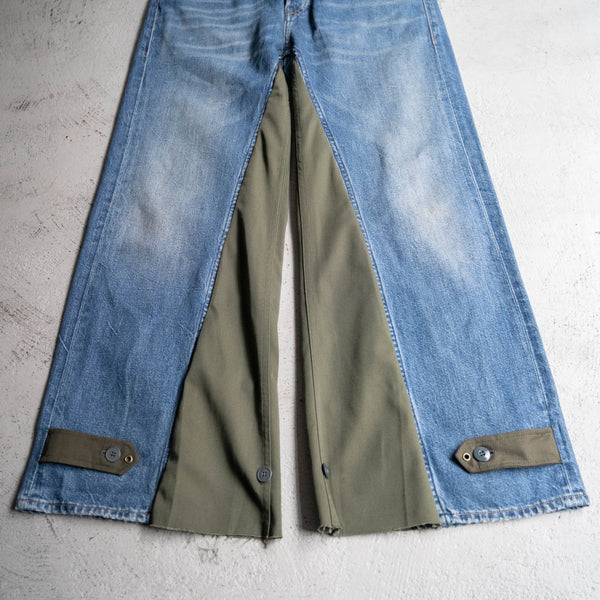 Levi's denim × Europe military docking wide pants