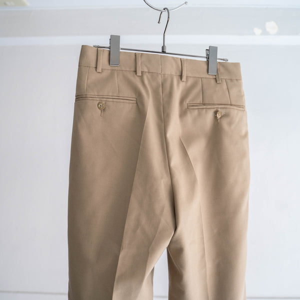 1990-2000s Italian military light weight dress pants 'dead stock'-beige color -
