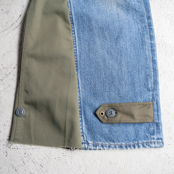 Levi's denim × Europe military docking wide pants
