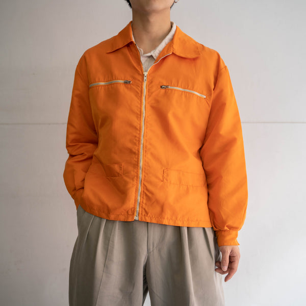 1980s France vivid orange short blouson