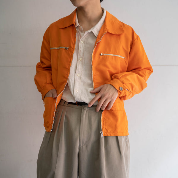 1980s France vivid orange short blouson