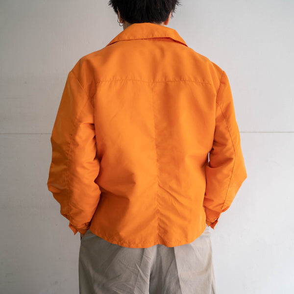 1980s France vivid orange short blouson