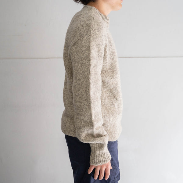 around 1990s off white × beige color wool knit