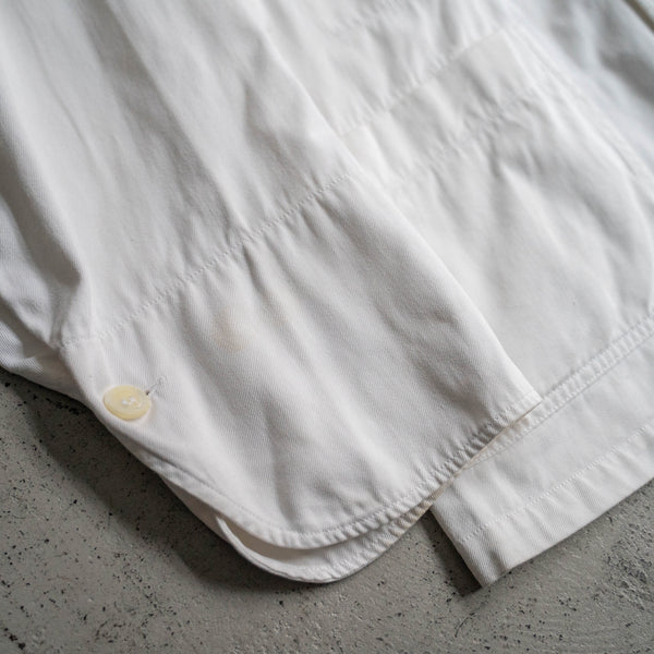 around 1960s France white color double breasted chef jacket