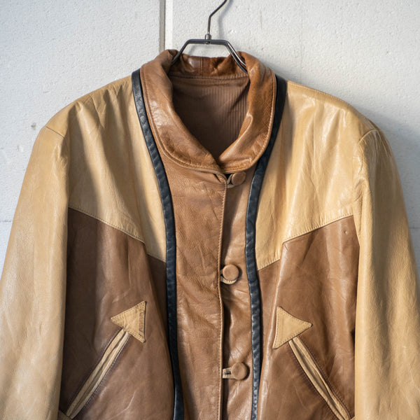 around 1980s Germany switching design leather jacket