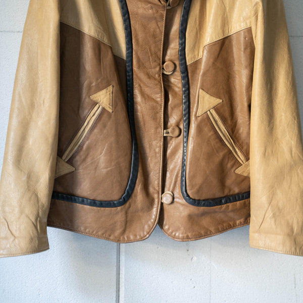 around 1980s Germany switching design leather jacket