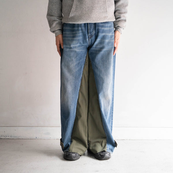 Levi's denim × Europe military docking wide pants