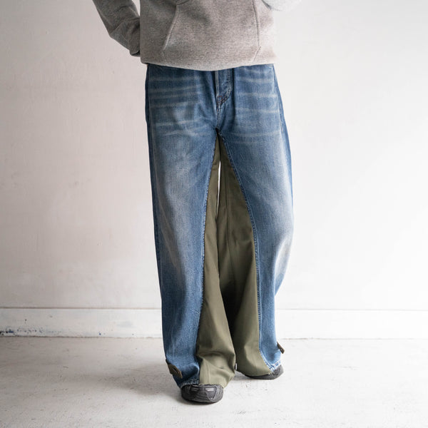 Levi's denim × Europe military docking wide pants