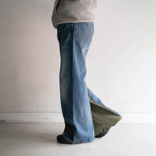 Levi's denim × Europe military docking wide pants