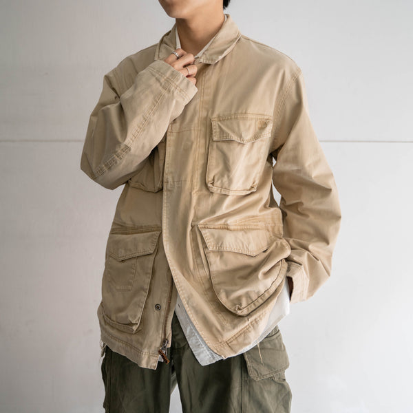2000s Timberland beige 4 pockets jacket -good fade-