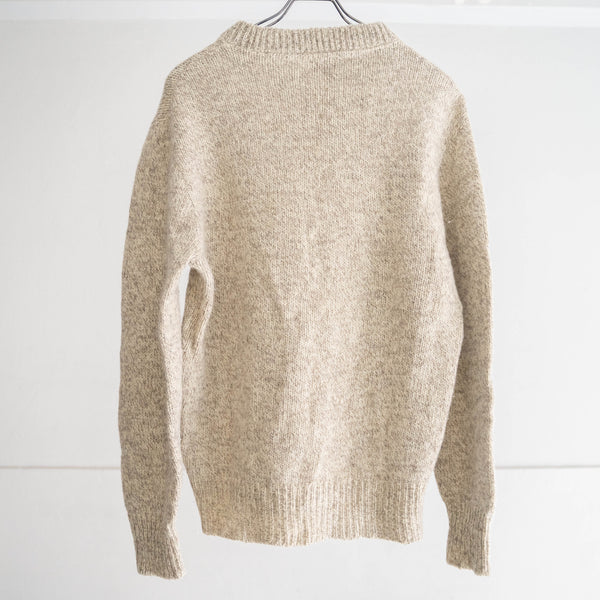 around 1990s off white × beige color wool knit