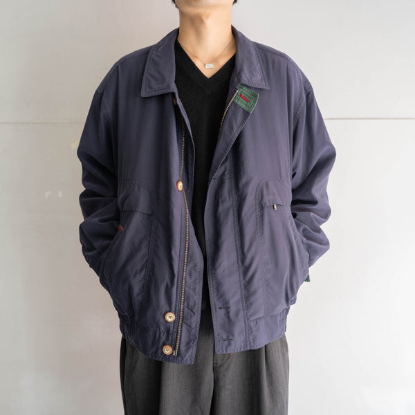 1990s navy casual short blouson