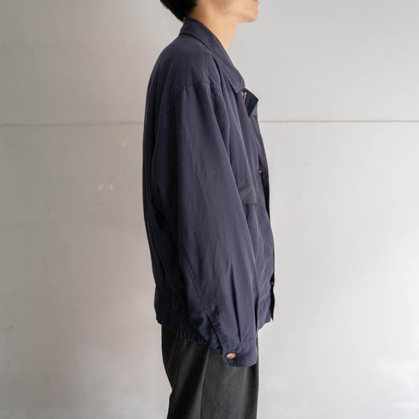 1990s navy casual short blouson