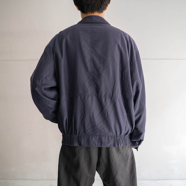 1990s navy casual short blouson