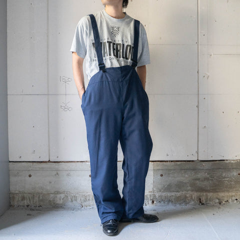 1990s Italian military navy color deck pants 'dead stock'