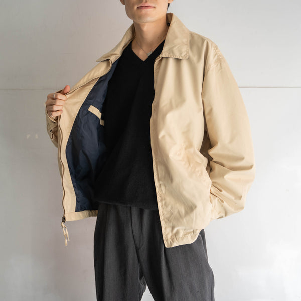 1990s pale yellow short blouson