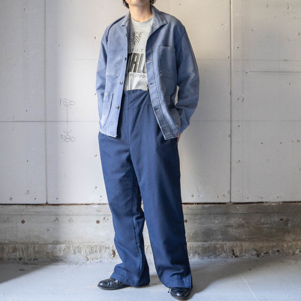 1990s Italian military navy color deck pants 'dead stock'