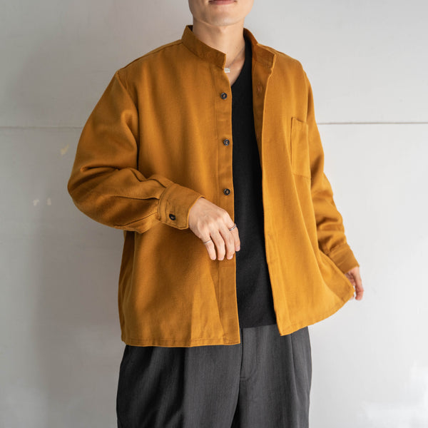 brown wool short jacket -hand made-