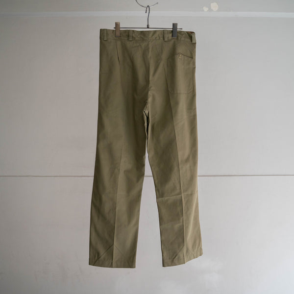 1970-80s Italian military light green chino pants 'dead stock'