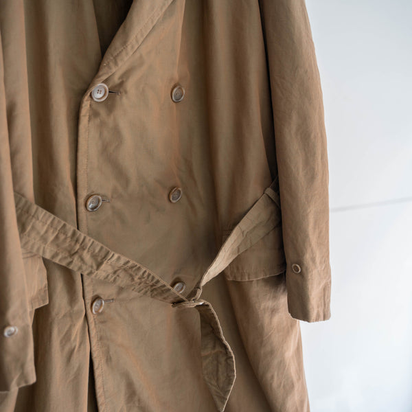 around 1960s Italian military brown TAMAMUSHI trench coat 'dead stock'