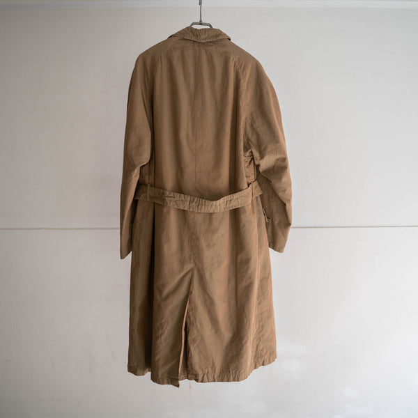 around 1960s Italian military brown TAMAMUSHI trench coat 'dead stock'