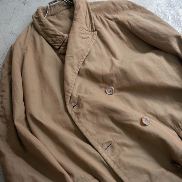 around 1960s Italian military brown TAMAMUSHI trench coat 'dead stock'