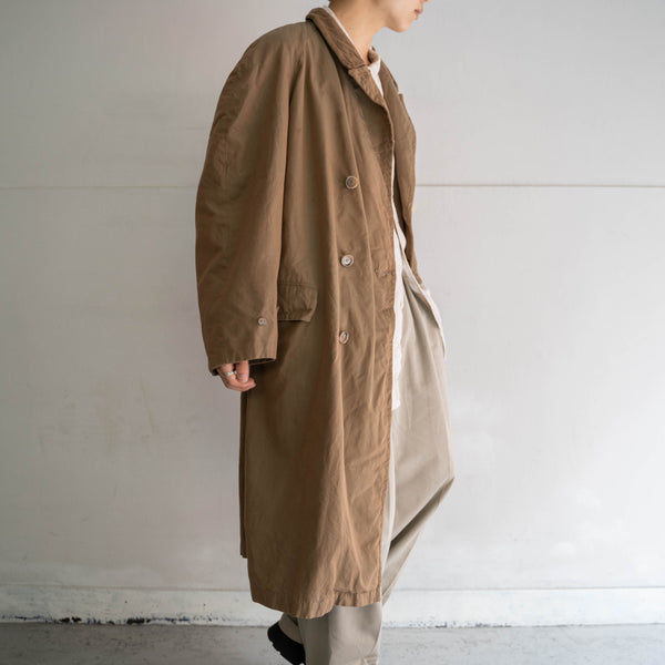 around 1960s Italian military brown TAMAMUSHI trench coat 'dead stock'