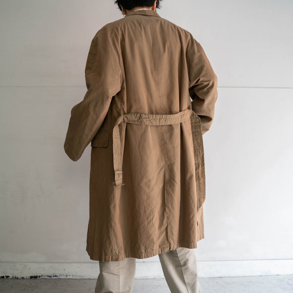 around 1960s Italian military brown TAMAMUSHI trench coat 'dead stock'