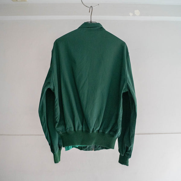 1980s Italy deep green work blouson with patch 'dead stock'