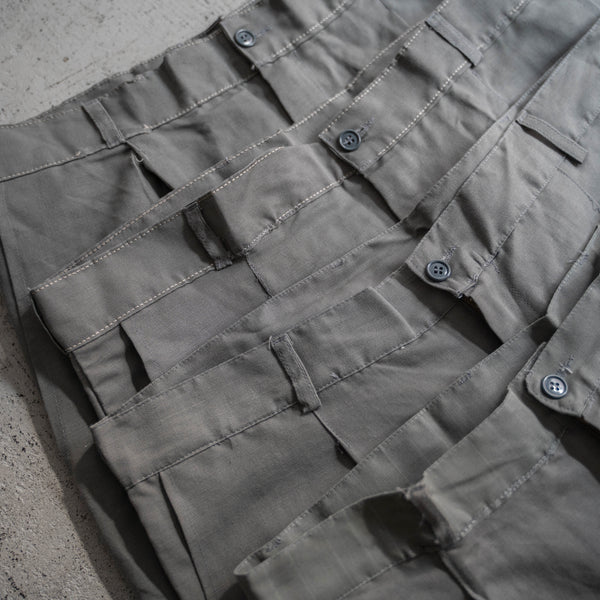 around 1970s Italian military linen × cotton work pants 'dead stock'