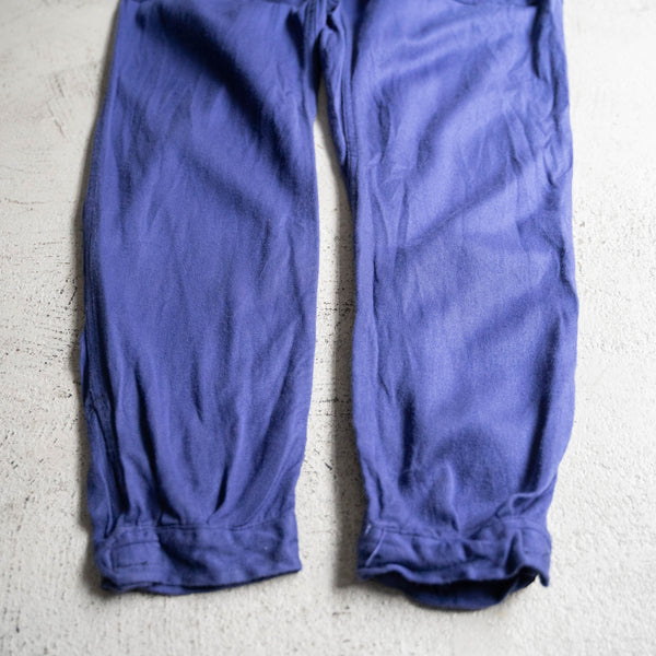 1970-80s Italian military navy color all-in-one -with belt-