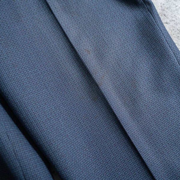 1970s Japan vintage blue based all-over pattern slacks