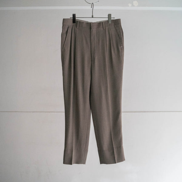 1990s Japan vintage light beige weavy slacks