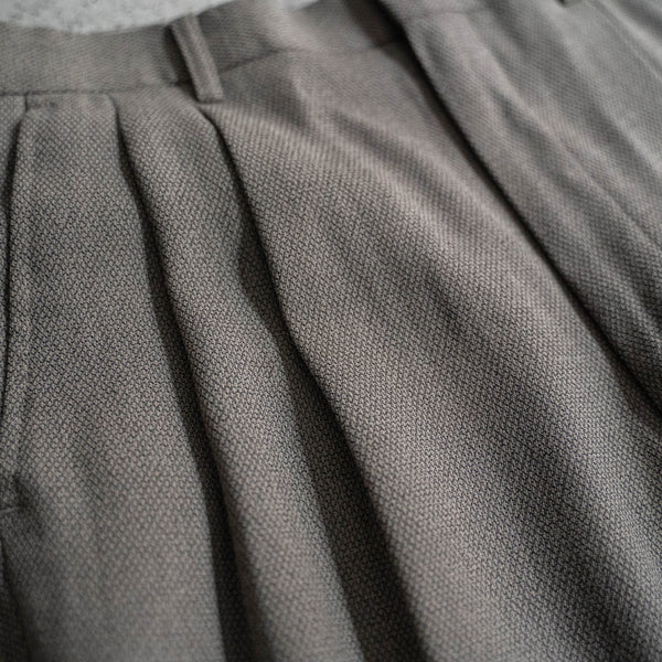1990s Japan vintage light beige weavy slacks