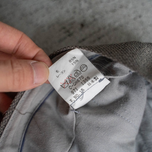 1990s Japan vintage light beige weavy slacks