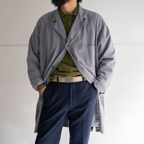 around 1980s Germany gray color work coat