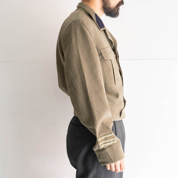 1970s Belgium military wool short battle dress jacket -without epaulette- ‘dead stock’